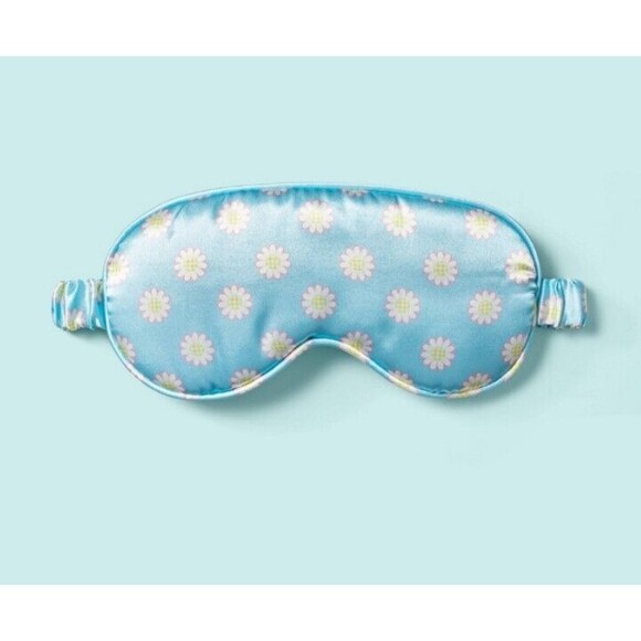 BOGO FREE - SLEEPING EYE MASK STONEY CLOVER LANE BLUE WITH DAISYS SLEEP MASK NEW - Picture 1 of 6